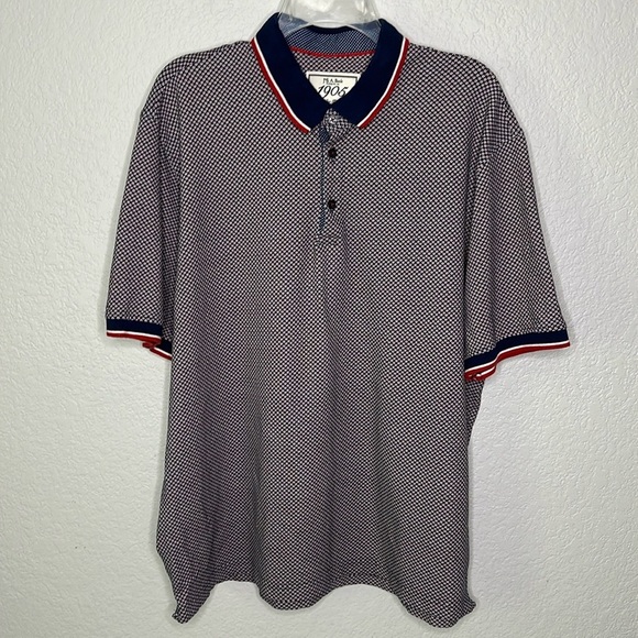 Jos. A Bank Men’s Star Print Taylor Fitted Polo XXL - Picture 1 of 9